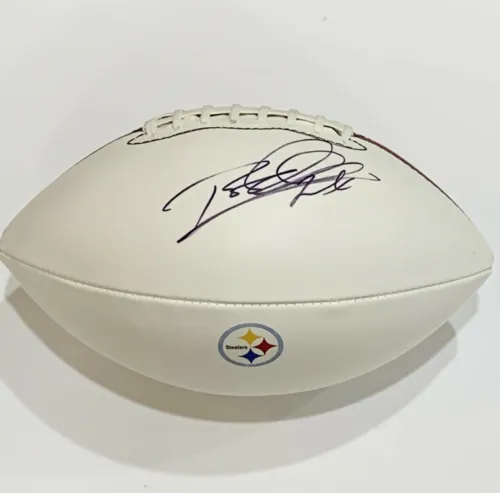 ROD WOODSON SIGNED FOOTBALL PITTSBURGH STEELERS AUTOGRAPHED HOF