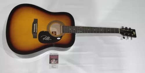 RYAN GRIFFIN SIGNED SUNBURST ACOUSTIC GUITAR COUNTRY STAR JSA COA COLLECTIBLE MEMORABILIA