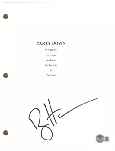 RYAN HANSEN SIGNED AUTOGRAPH PARTY DOWN PILOT SCRIPT FULL SCREENPLAY BECKETT COA COLLECTIBLE MEMORABILIA