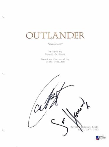 SAM HEUGHAN CAITRIONA BALFE SIGNED OUTLANDER PILOT SCRIPT BECKETT AUTOGRAPH AUTO COLLECTIBLE MEMORABILIA