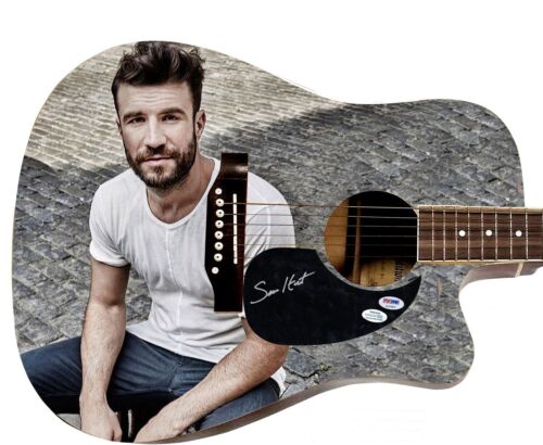 SAM HUNT AUTOGRAPHED 1:1 SIGNATURE EDITION GRAPHICS PHOTO GUITAR ACOA PSA COLLECTIBLE MEMORABILIA