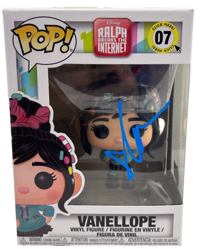 Sarah Silverman Signed Vanellope Funko Wreck it Ralph Autograph Beckett ...