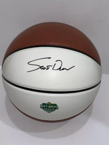 SCOTT DREW SIGNED BASKETBALL BAYLOR BEARS 2021 NATIONAL CHAMPIONS PROOF JSA COA