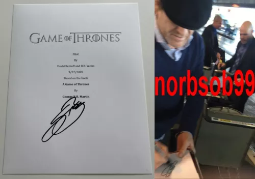 SEAN BEAN SIGNED AUTOGRAPH GAME OF THRONES FULL PILOT SCRIPT W/PROOF BECKETT COA COLLECTIBLE MEMORABILIA