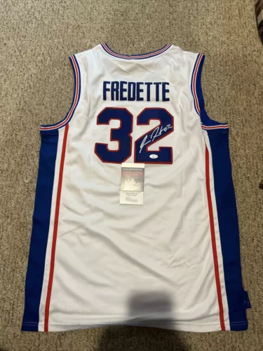 SHANGAI SHARKS- JIMMER FREDETTE SIGNED AUTOGRAPH JERSEY JSA COA BYU BASKETBALL