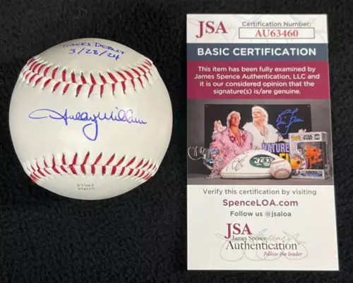 SHELBY MILLER SIGNED & INSCRIBED DETROIT TIGERS BASEBALL JSA COA COLLECTIBLE MEMORABILIA
