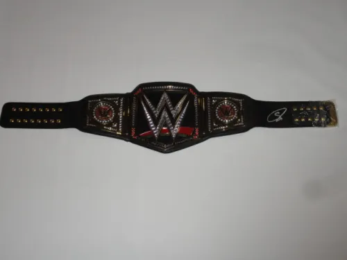 SHINSUKE NAKAMURA SIGNED WWE ADULT WORLD HEAVYWEIGHT CHAMPIONSHIP BELT JSA COA