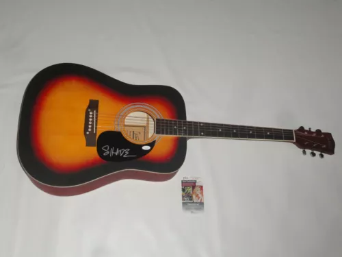 SHWAYZE SIGNED SUNBURST ACOUSTIC GUITAR RAPPER LEGEND PROOF JSA COA COLLECTIBLE MEMORABILIA
