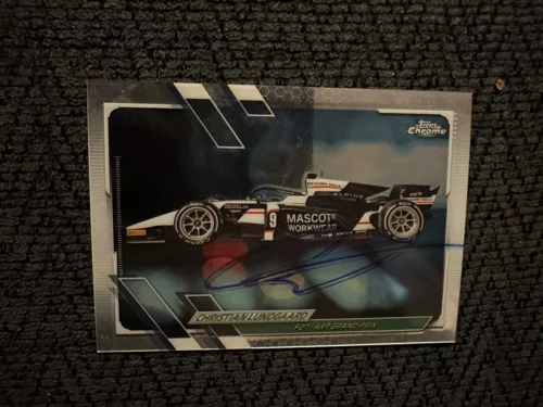 SIGNED TRADING CARD INDY 500 CAR INDIANAPOLIS CHRISTIAN LUNDGAARD FORMULA 1 F1 COLLECTIBLE MEMORABILIA
