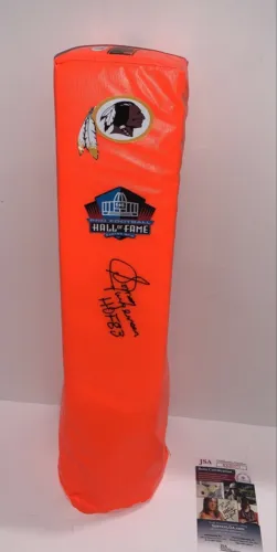 SONNY JURGENSEN SIGNED TOUCHDOWN PYLON WASHINGTON REDSKINS HOF JSA COA