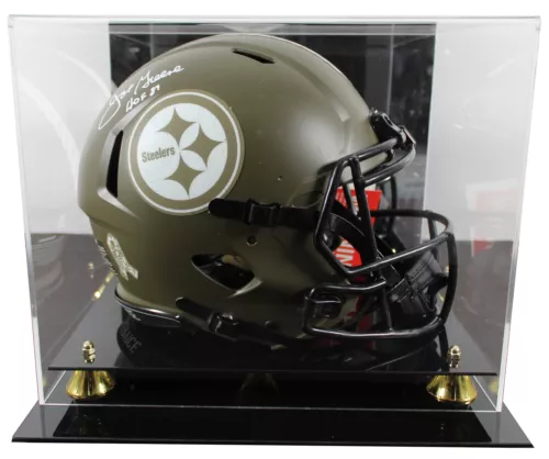 STEELERS JOE GREENE “HOF 87” SIGNED STS F/S SPEED PROLINE HELMET W/ CASE BAS WIT COLLECTIBLE MEMORABILIA