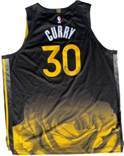 STEPHEN CURRY SIGNED WARRIORS CITY EDITION NIKE AUTHENTIC JERSEY PSA ...