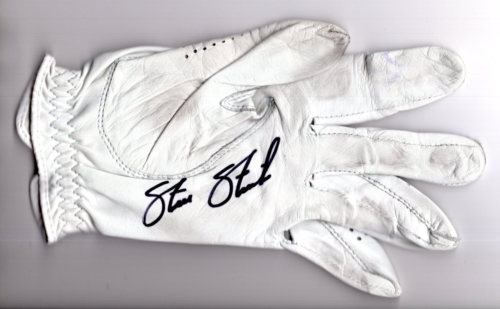STEVE STRICKER HAND SIGNED USED FOOTJOY GOLF GLOVE+COA POPULAR GOLFER COLLECTIBLE MEMORABILIA