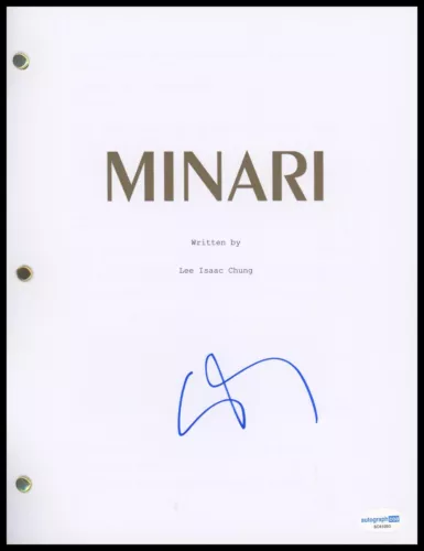 STEVEN YEUN “MINARI” AUTOGRAPH SIGNED FULL COMPLETE SCRIPT SCREENPLAY ACOA COLLECTIBLE MEMORABILIA