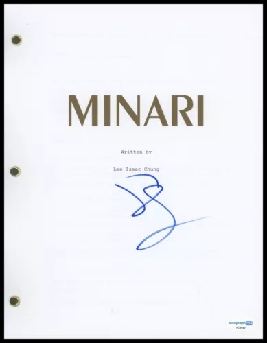 STEVEN YEUN “MINARI” AUTOGRAPH SIGNED FULL COMPLETE SCRIPT SCREENPLAY B ACOA COLLECTIBLE MEMORABILIA