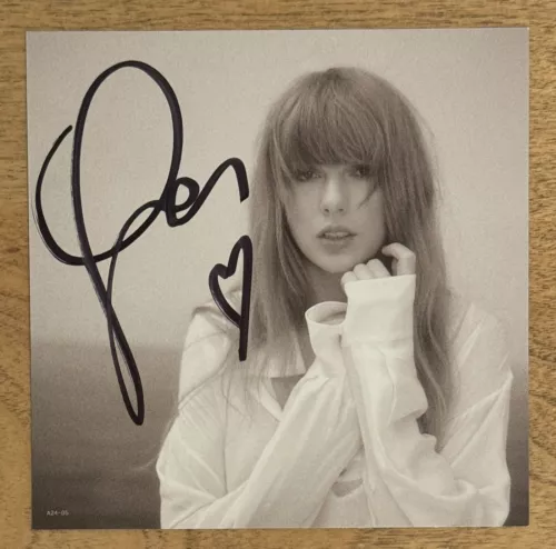 TAYLOR SWIFT TORTURED POETS DEPARTMENT CD & SIGNED & HEART PICTURE ...