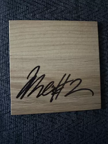 TERRY ROZIER SIGNED 4 X 4 WOOD FLOOR TILE AUTOGRAPHED COLLECTIBLE MEMORABILIA