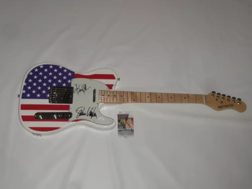 THE FABULOUS THUNDERBIRDS SIGNED USA GUITAR JIMMIE VAUGHAN KIM WILSON JSA COA COLLECTIBLE MEMORABILIA