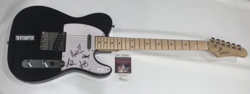 THE INTERRUPTERS SIGNED BLACK ELECTRIC GUITAR AIMEE ALL 4 JSA COA COLLECTIBLE MEMORABILIA
