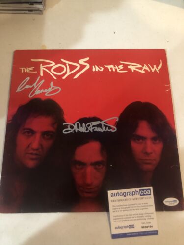 THE RODS SIGNED AUTOGRAPH VINYL ALBUM ACOA IN THE RAW RECORD FEINSTEIN CANEDY COLLECTIBLE MEMORABILIA