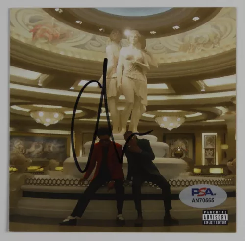THE WEEKND PSA SIGNED AUTOGRAPH CD INSERT HEARTLESS BLINDING LIGHTS COLLECTIBLE MEMORABILIA