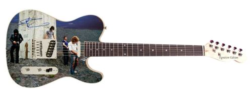 THE WHO AUTOGRAPHED SIGNED CUSTOM PHOTO GRAPHICS GUITAR ACOA COLLECTIBLE MEMORABILIA