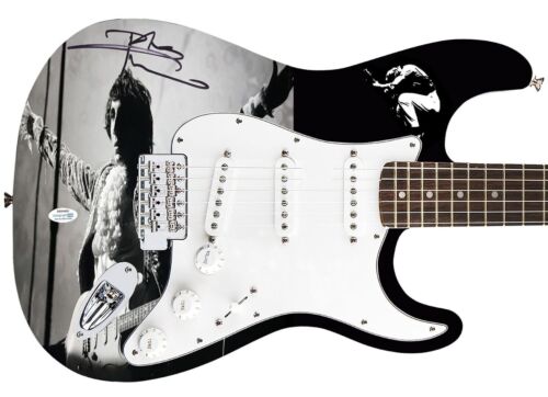 THE WHO PETE TOWNSHEND AUTOGRAPHED FENDER 1/1 CUSTOM GRAPHICS PHOTO GUITAR ACOA COLLECTIBLE MEMORABILIA