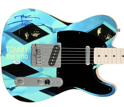 THE WHO PETE TOWNSHEND AUTOGRAPHED FENDER TOMMY ALBUM LP CD GRAPHICS PHOTO GUITA COLLECTIBLE MEMORABILIA