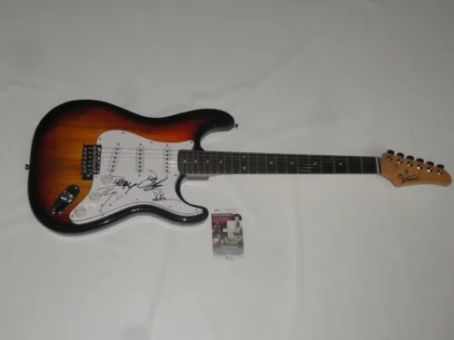 THEORY OF A DEADMAN SIGNED SUNBURST ELECTRIC GUITAR TYLER CONNOLLY JSA COA COLLECTIBLE MEMORABILIA