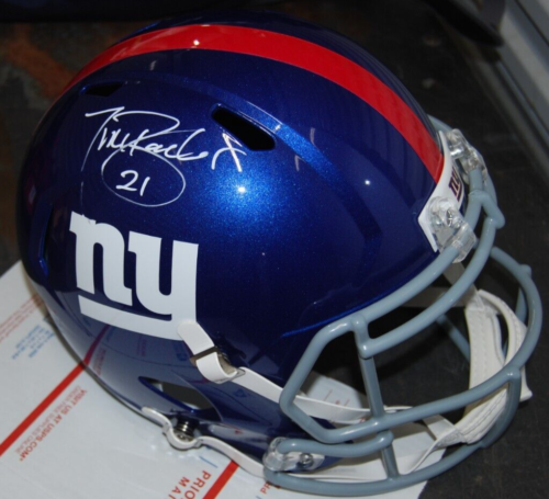 TIKI BARBER SIGNED (NEW YORK GIANTS) F/S REPLICA FOOTBALL HELMET PSA AN42850 COLLECTIBLE MEMORABILIA