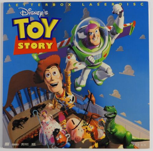 TIM ALLEN JSA SIGNED AUTOGRAPH TOY STORE LASER DISC COLLECTIBLE MEMORABILIA