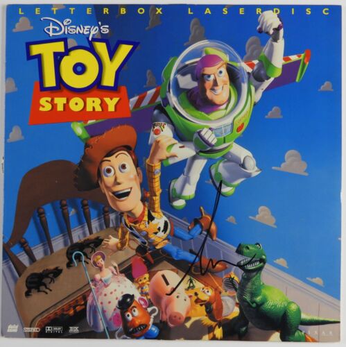 TIM ALLEN JSA SIGNED AUTOGRAPH TOY STORE LASER DISC COLLECTIBLE MEMORABILIA