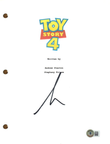 TIM ALLEN SIGNED AUTOGRAPH TOY STORY 4 MOVIE SCRIPT FULL SCREENPLAY BECKETT COA COLLECTIBLE MEMORABILIA