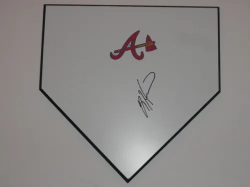 TIM HUDSON SIGNED HOME PLATE ATLANTA BRAVES AUTOGRAPHED HOF