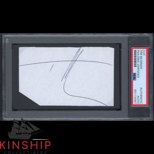 TIM MCGRAW SIGNED CUT PSA DNA SLABBED COUNTRY SINGER AUTO C2417 COLLECTIBLE MEMORABILIA