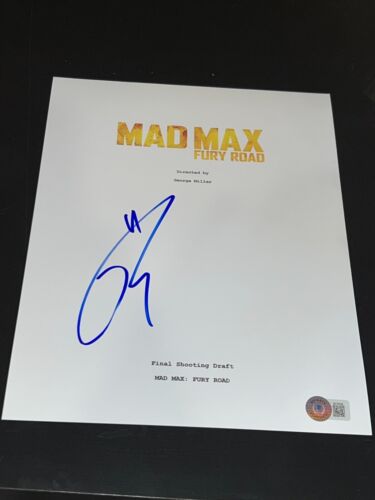 TOM HARDY SIGNED AUTOGRAPH SCRIPT MOVIE MAD MAX FURY ROAD BECKETT BAS AUTO G COLLECTIBLE MEMORABILIA