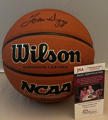 TOM IZZO MICHIGAN STATE SPARTANS SIGNED NCAA BASKETBALL BALL AUTOGRAPHED JSA COA COLLECTIBLE MEMORABILIA