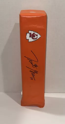 TRENT GREEN SIGNED TOUCHDOWN PYLON KANSAS CITY CHIEFS FOOTBALL JSA COA COLLECTIBLE MEMORABILIA