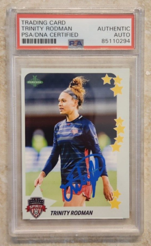 Trinity Rodman Signed 2021 Parkside Premier Card w PSA/DNA COA Slab Rookie RC 4
