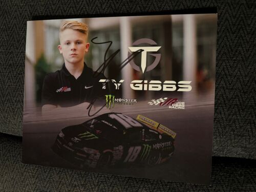 TY GIBBS SIGNED PROMO HERO CARD NASCAR AUTOGRAPHED 2019 ARCA MENARDS SERIES COLLECTIBLE MEMORABILIA
