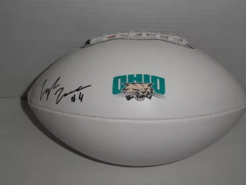 TYLER TETTLETON SIGNED FOOTBALL OHIO BOBCATS AUTOGRAPHED