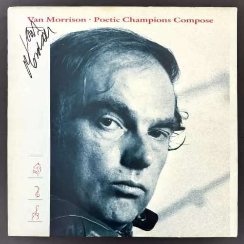 VAN MORRISON SIGNED AUTOGRAPH ALBUM RECORD POETIC CHAMPIONS COMPOSE BECKETT COA COLLECTIBLE MEMORABILIA