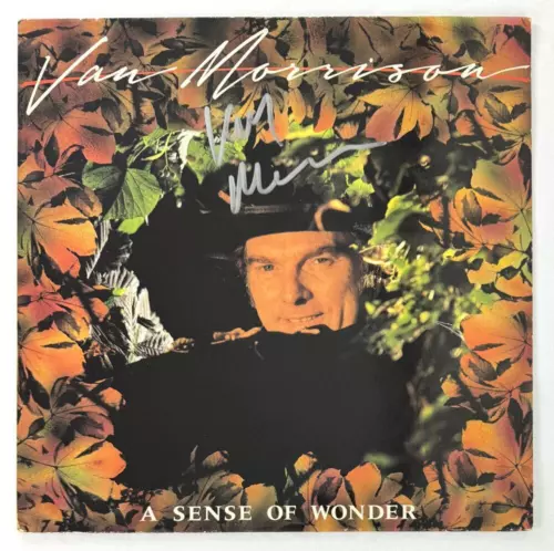 VAN MORRISON SIGNED AUTOGRAPH ALBUM VINYL RECORD LP A SENSE OF WONDER BECKETT COLLECTIBLE MEMORABILIA