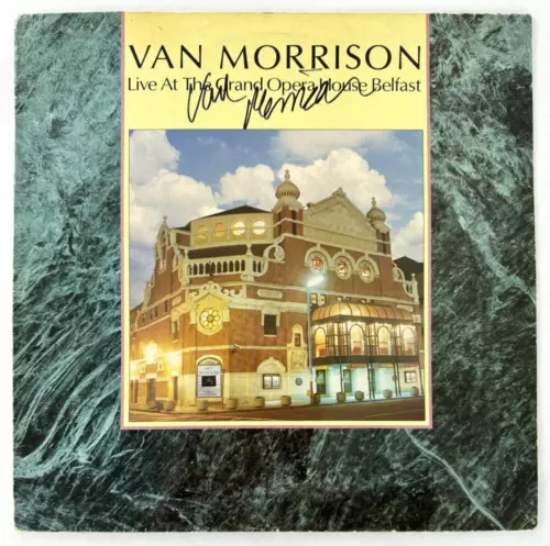 VAN MORRISON SIGNED AUTOGRAPH ALBUM VINYL RECORD LP LIVE IN BELFAST BECKETT COA COLLECTIBLE MEMORABILIA