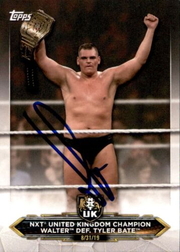 WALTER SIGNED 2020 TOPPS WWE NXT UK CARD #26 GUNTHER COLLECTIBLE MEMORABILIA