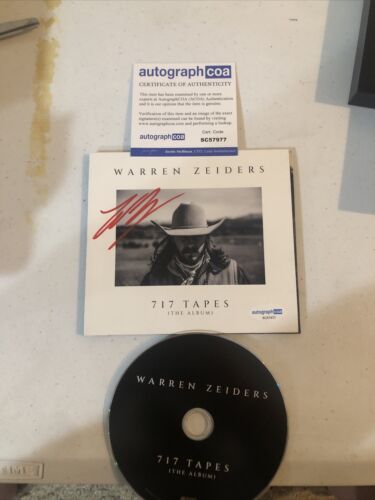 WARREN ZEIDERS SIGNED AUTOGRAPH CD ACOA 717 TAPES THE ALBUM COUNTRY COLLECTIBLE MEMORABILIA