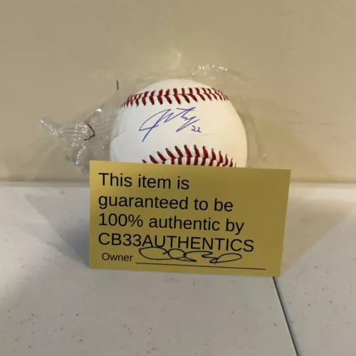 WASHINGTON NATIONALS- JACKSON RUTLEDGE SIGNED AUTOGRAPH BASEBALL ROLB1 BALL COA COLLECTIBLE MEMORABILIA