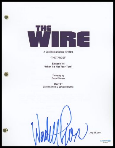 WENDELL PIERCE “THE WIRE” AUTOGRAPH SIGNED COMPLETE PILOT EPISODE SCRIPT ACOA COLLECTIBLE MEMORABILIA