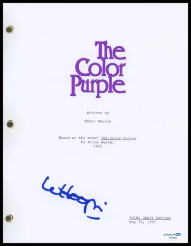 WHOOPI GOLDBERG “THE COLOR PURPLE” AUTOGRAPH SIGNED FULL SCRIPT SCREENPLAY ACOA COLLECTIBLE MEMORABILIA