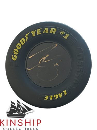 ZANE SMITH SIGNED GOODYEAR MINI TIRE JSA COA NASCAR AUTO RARE T32 COLLECTIBLE MEMORABILIA